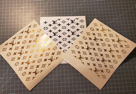 louis vuitton reflective stickers|Louis Vuitton vinyl sheets.